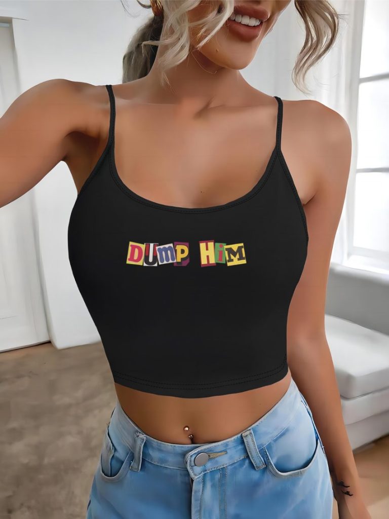 Rainbow Print V-Neck Top