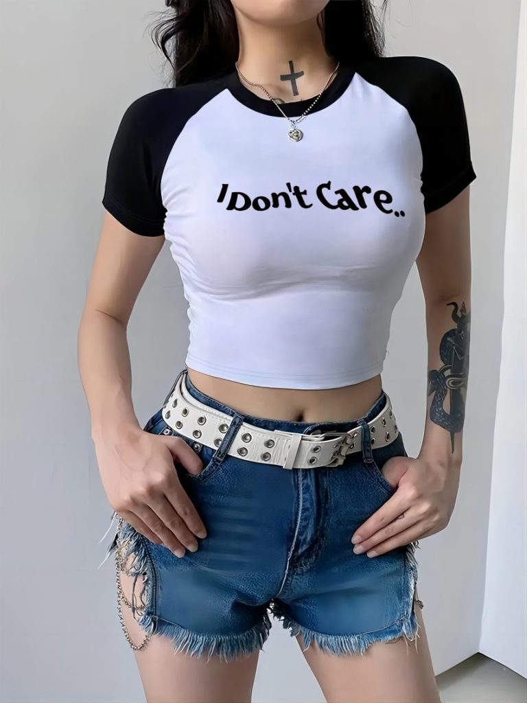 Brown Animal Print Crew Tee