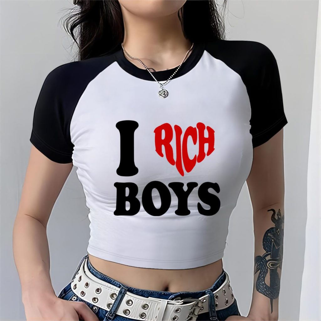 Red Leopard Print V-Neck Tee