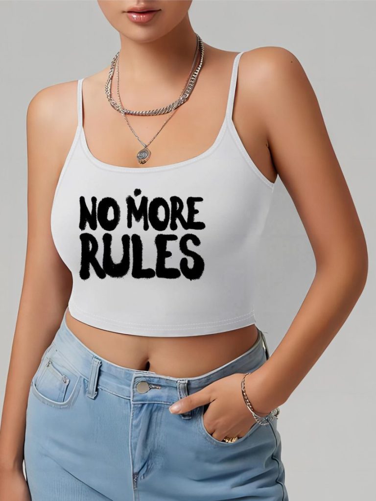 Gray Cotton V-Neck Top