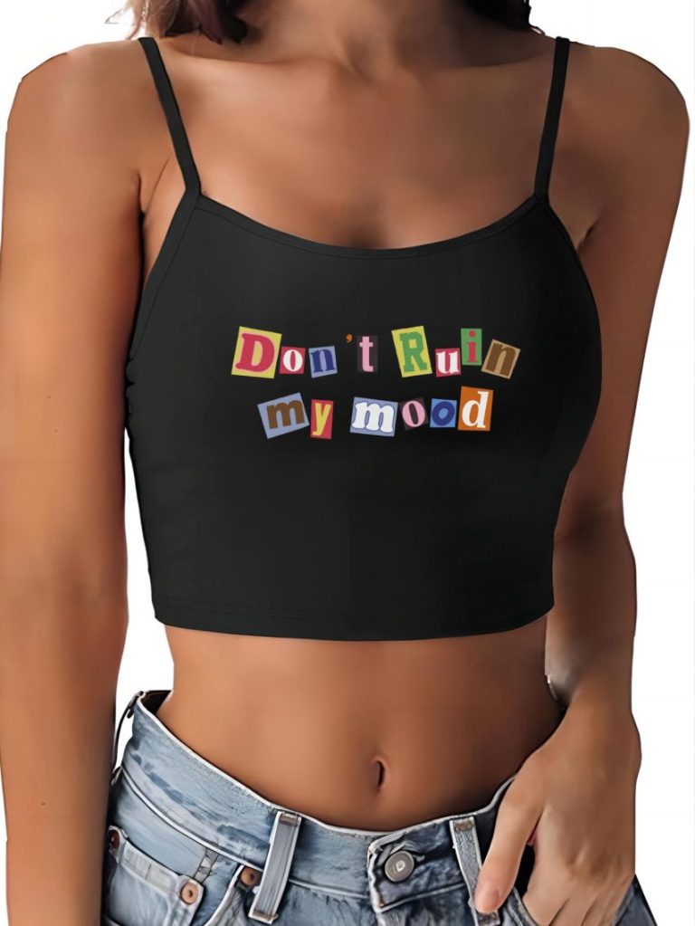 Multicolor Cartoon Print Top