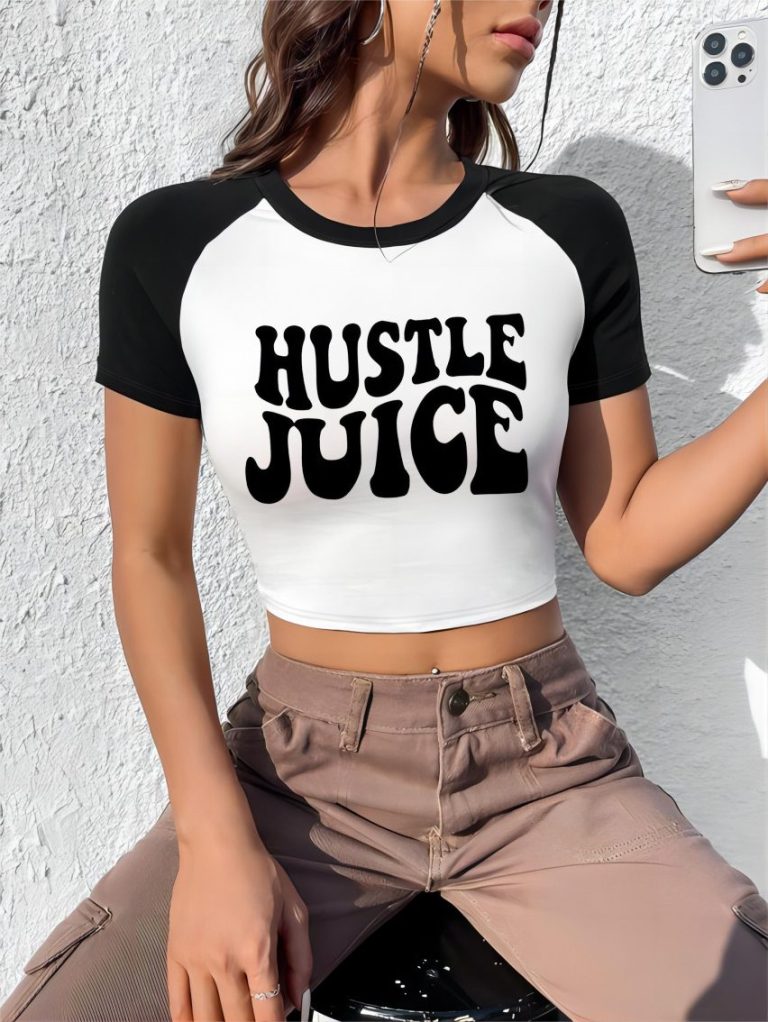 Multicolor Letter Print Hooded Tee