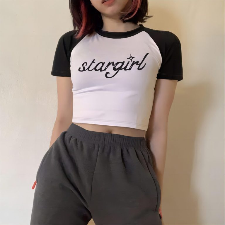 Gray Striped Short Sleeve Tee