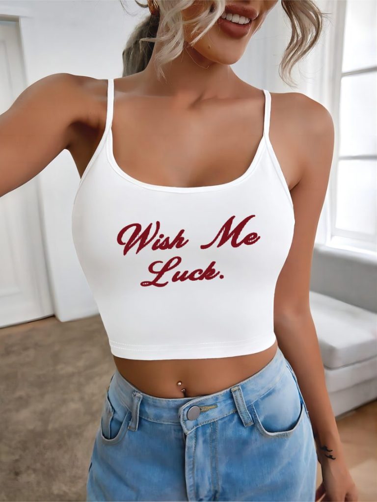 Brown Heart Print Off-Shoulder Top