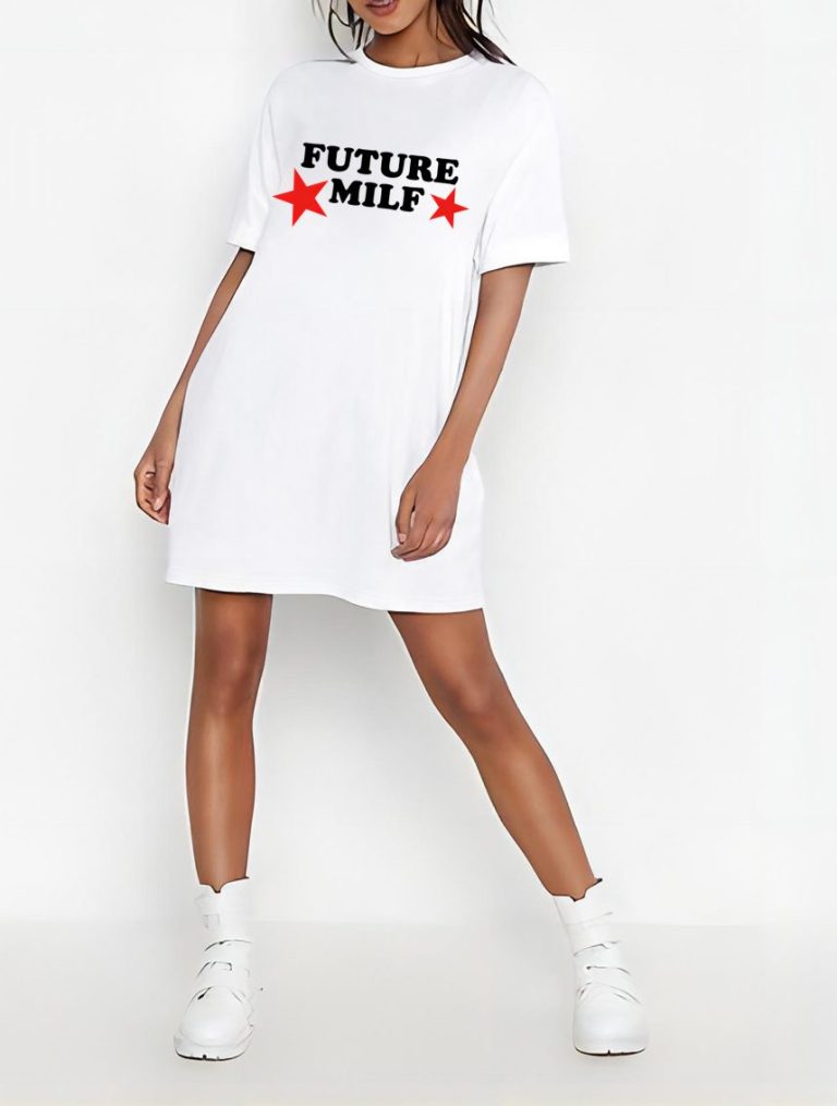 Beige Geometric Print Crew Tee