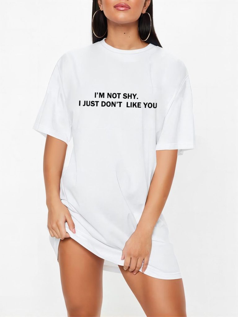 Beige Cotton V-Neck Tee