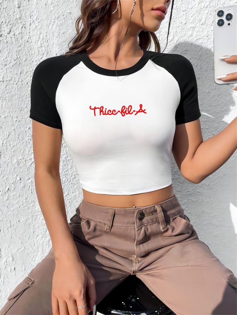 Red Heart Print Crew Tee