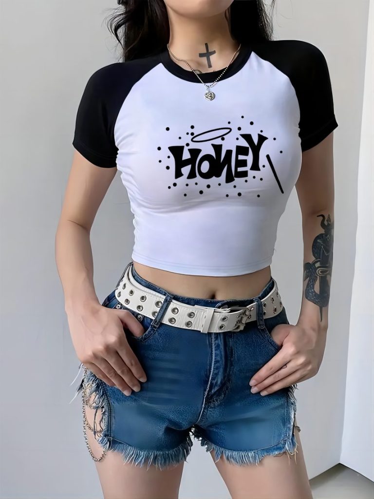 White Leopard Print Halter Tee