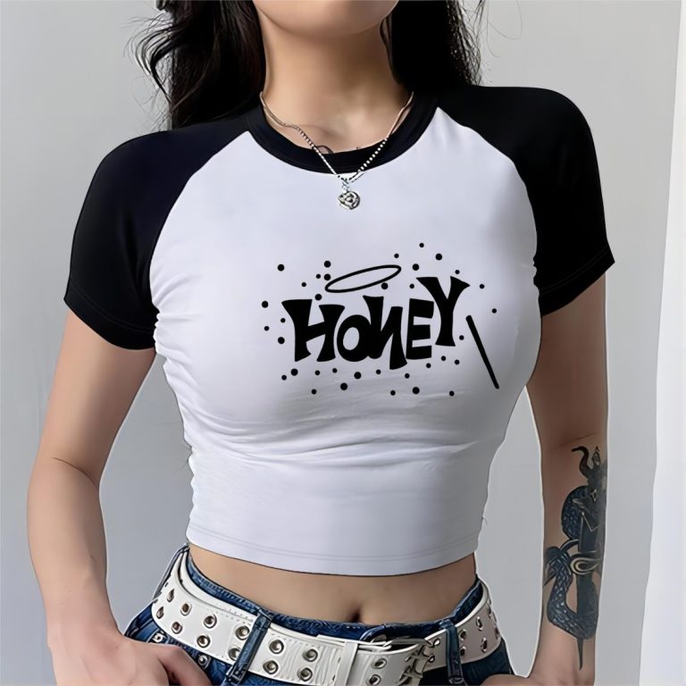 Beige Music Print Halter Tee
