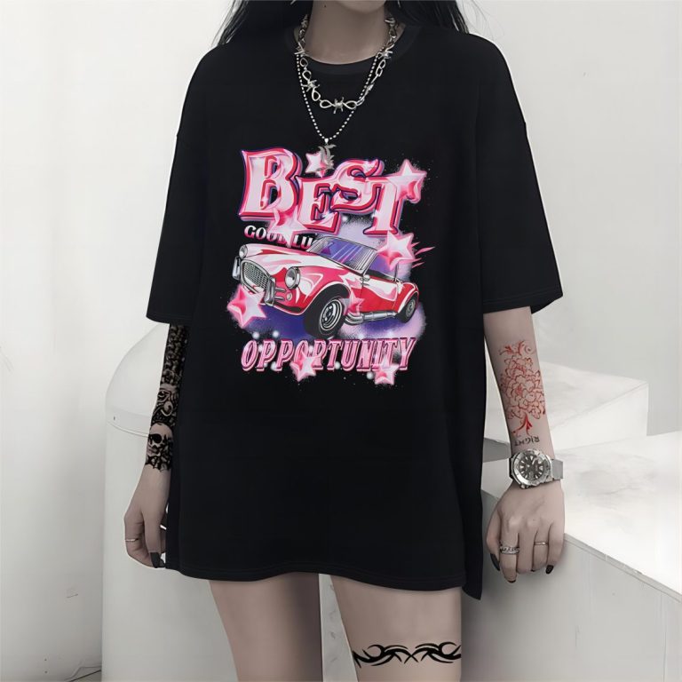 Pink Music Print Tee