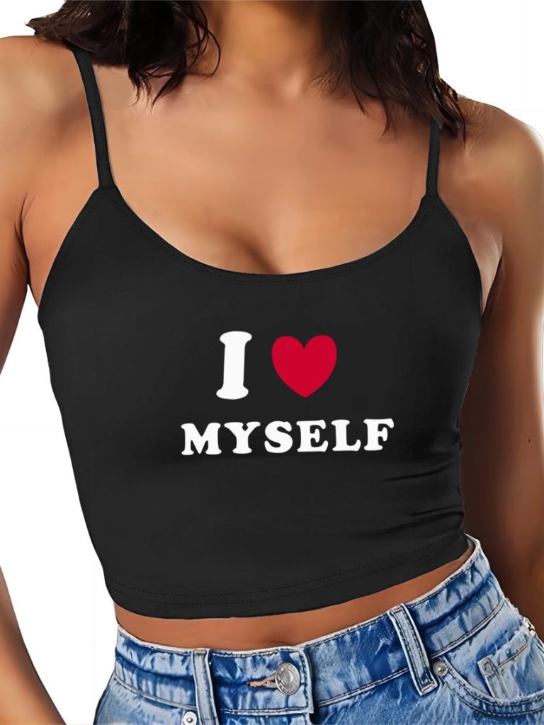 Gray Smiley Print Halter Top