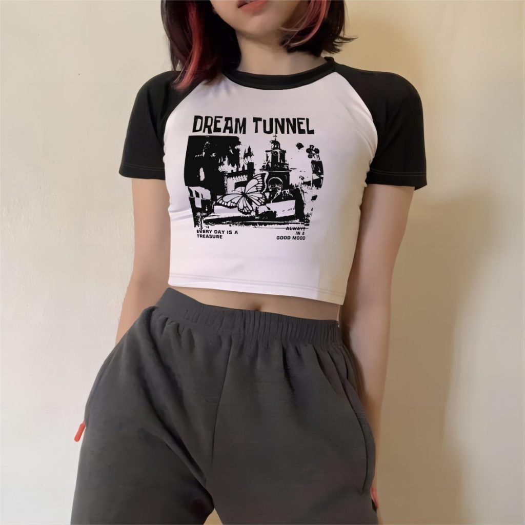 Yellow Portrait Print Off-Shoulder Top