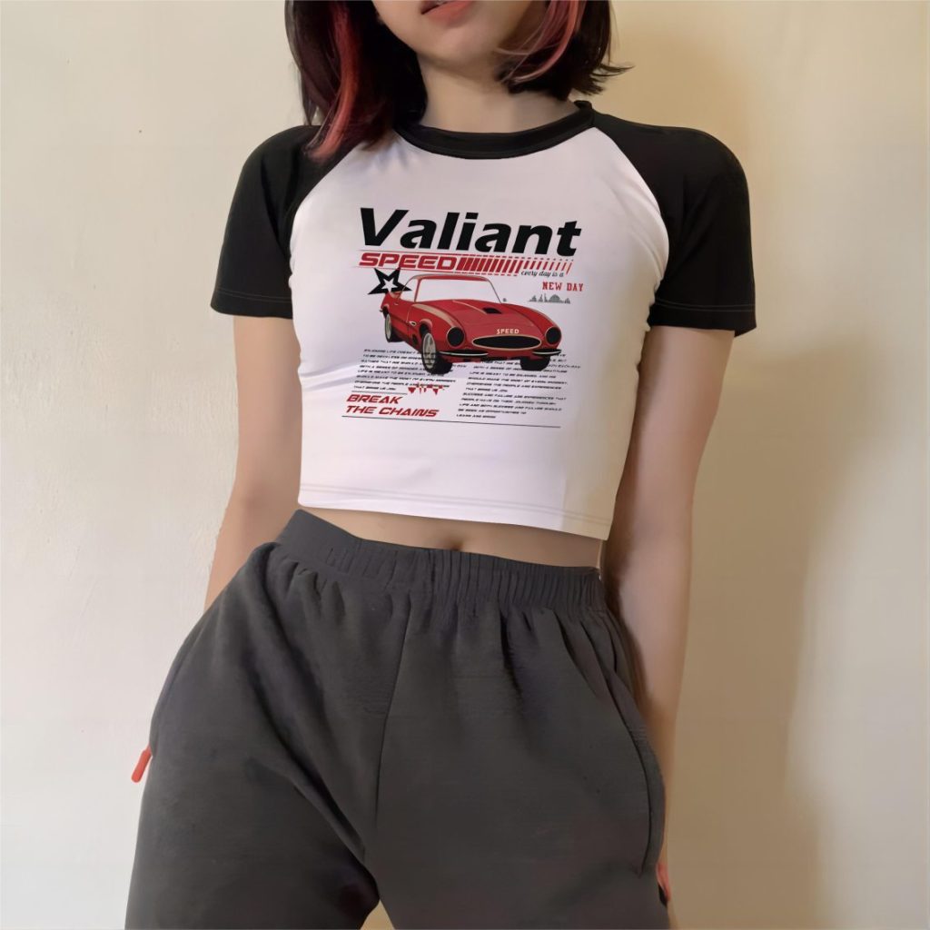 Yellow Music Print Crew Tee