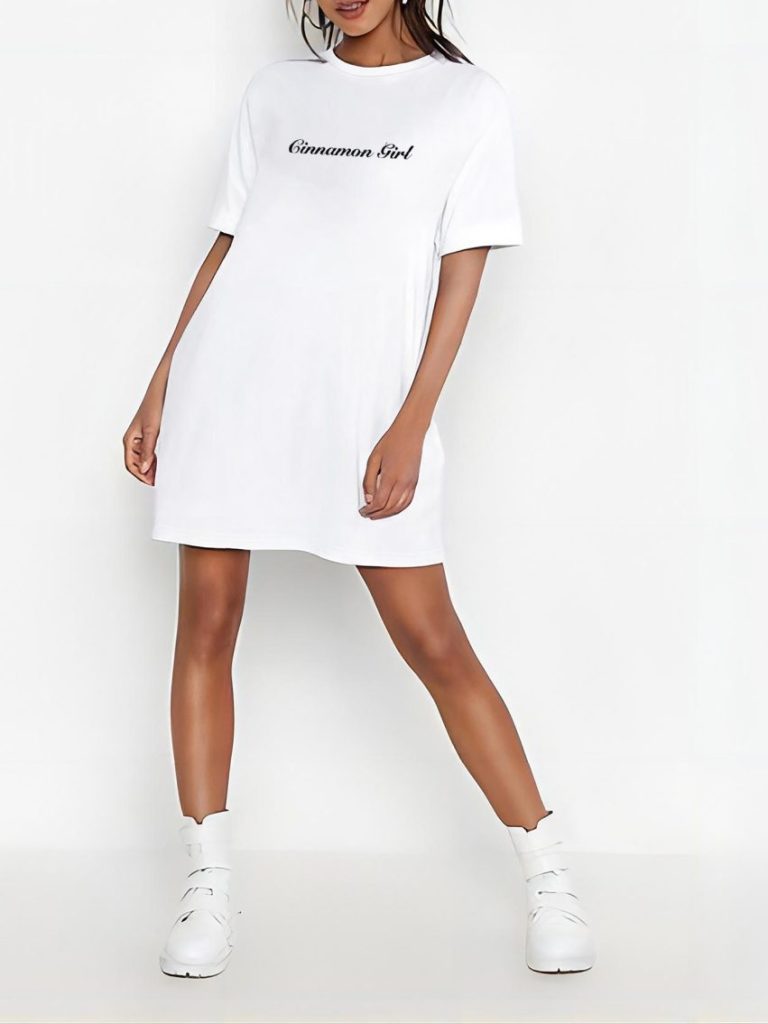 White Cotton Halter Tee