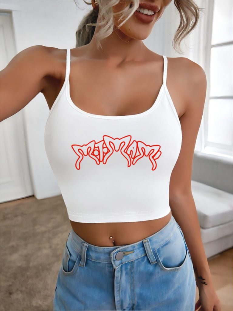 Pink Heart Print Collared Top