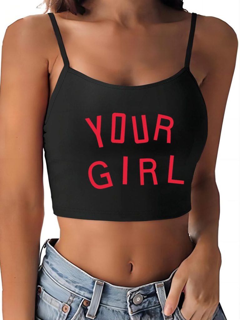 Black Heart Print Off-Shoulder Top