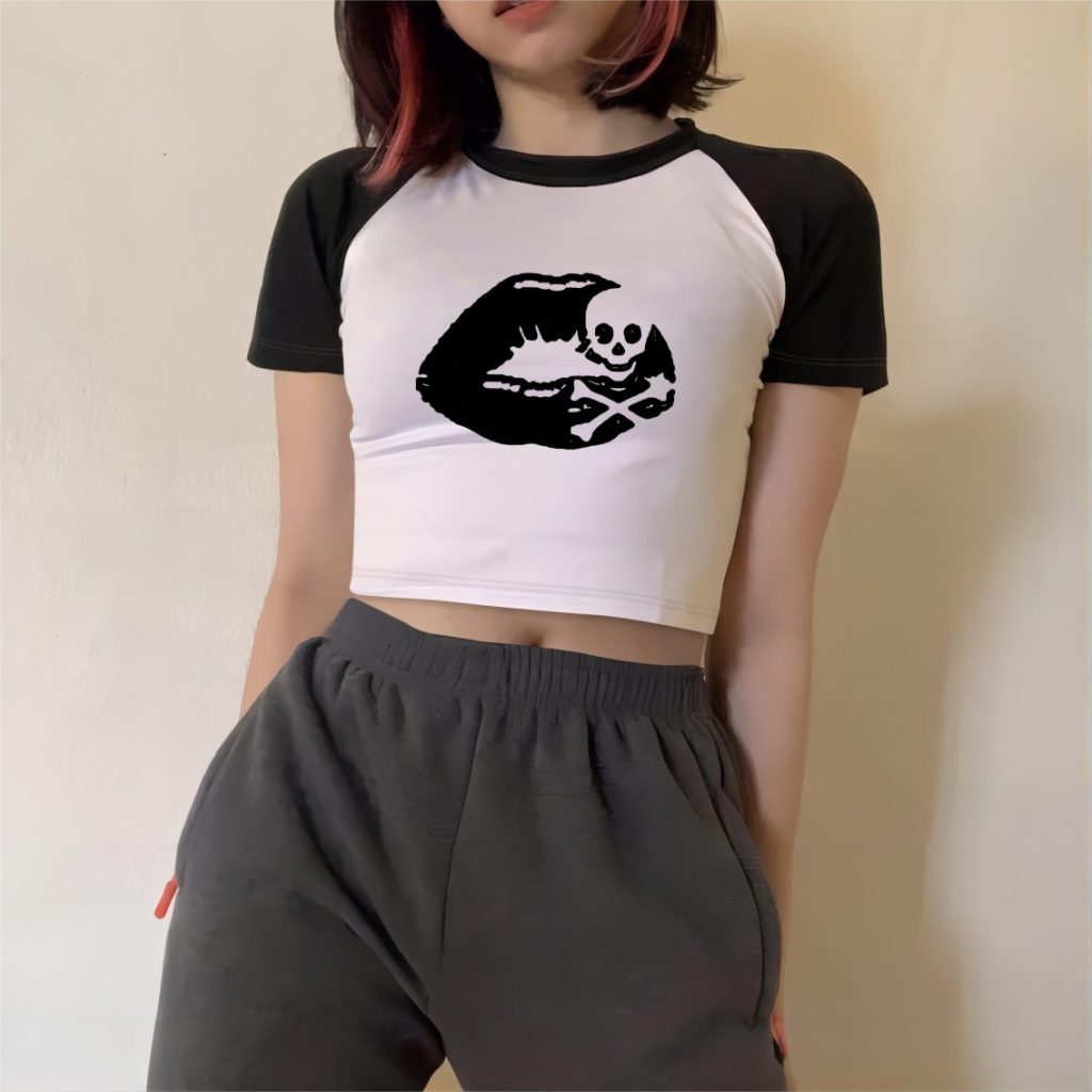Cartoon Print Short Sleeve Tee