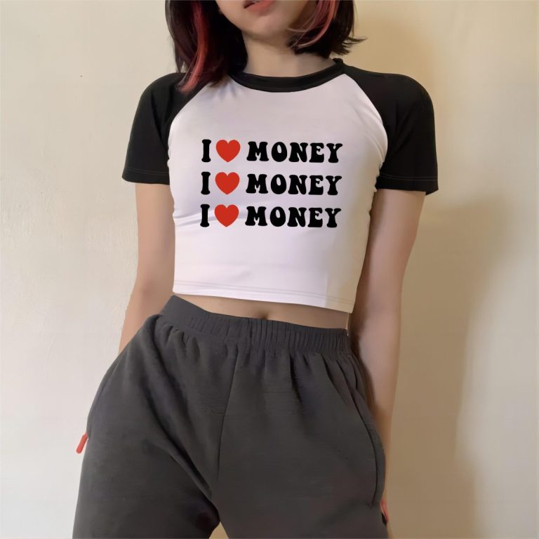Red Letter Print Crew Tee