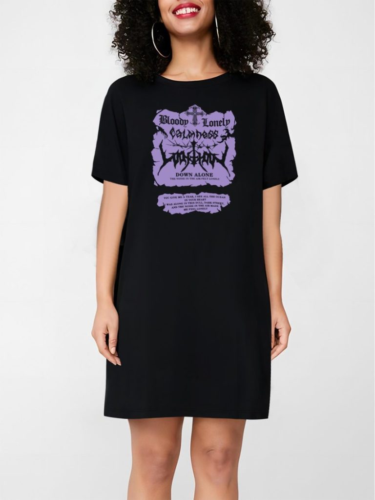Abstract Print 3-4 Sleeve Tee