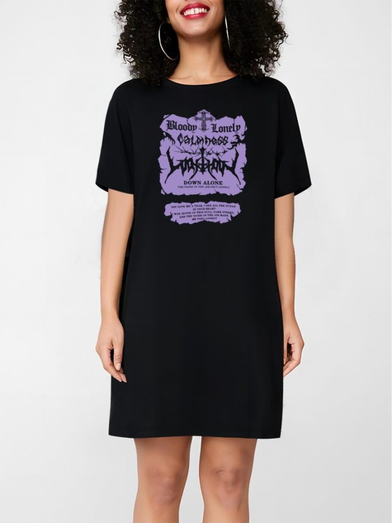 Abstract Print 3-4 Sleeve Tee