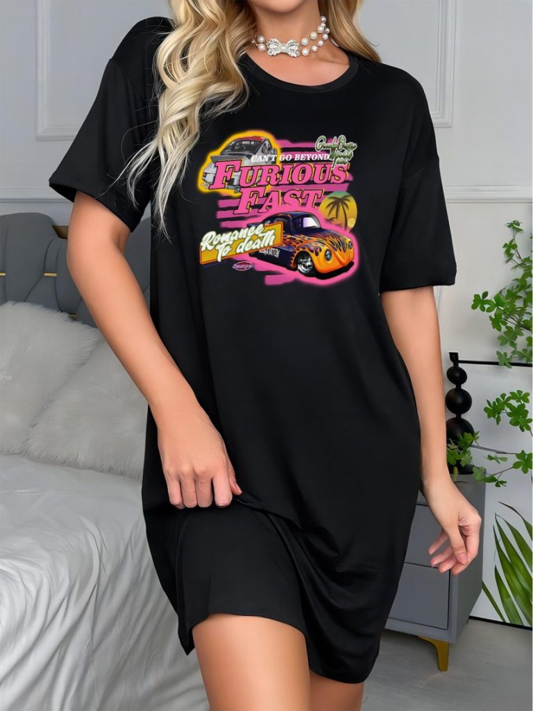 Multicolor Cartoon Print Tee