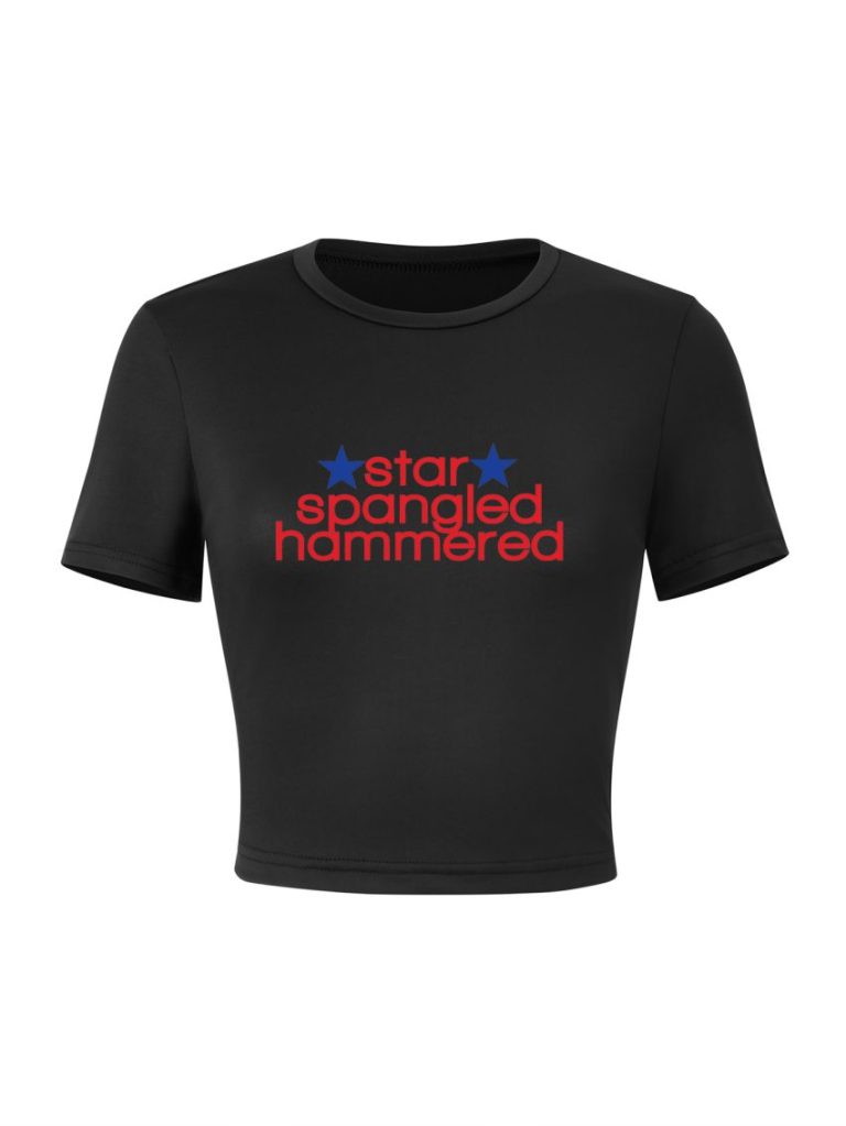 Black Star Print Tee