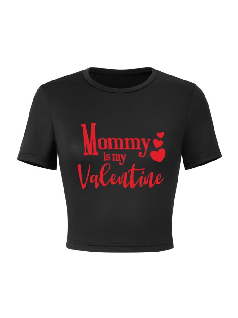 Brown Heart Print Tee
