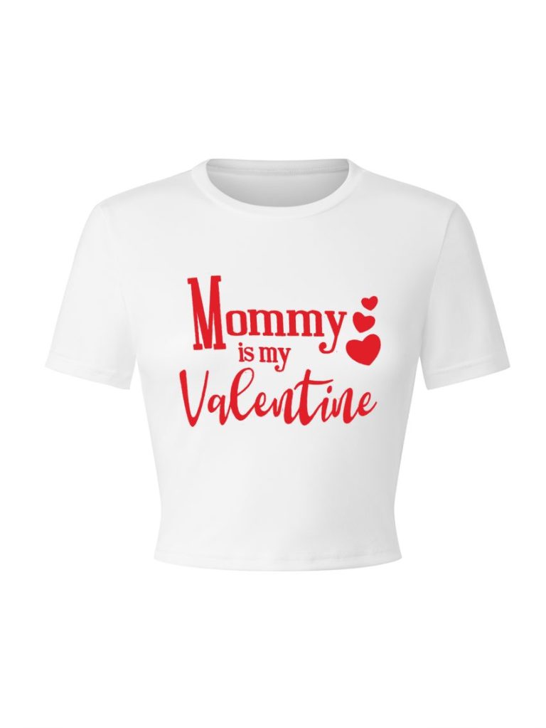 Beige Heart Print Tee