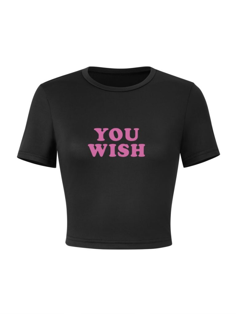 Pink Letter Print Tee