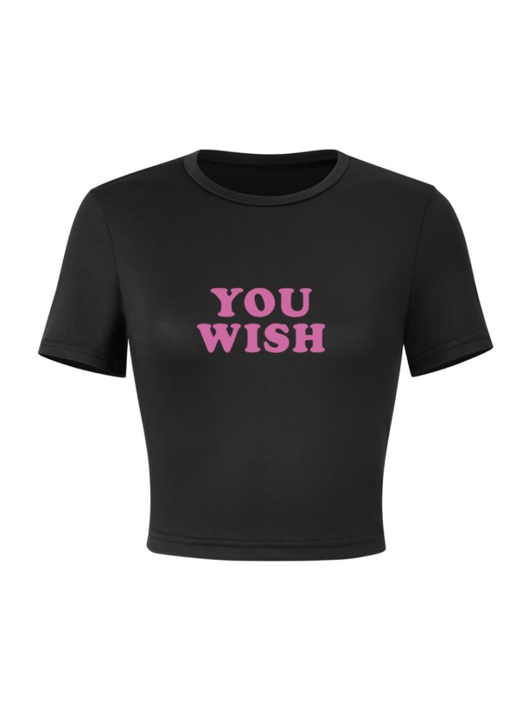 Pink Letter Print Tee