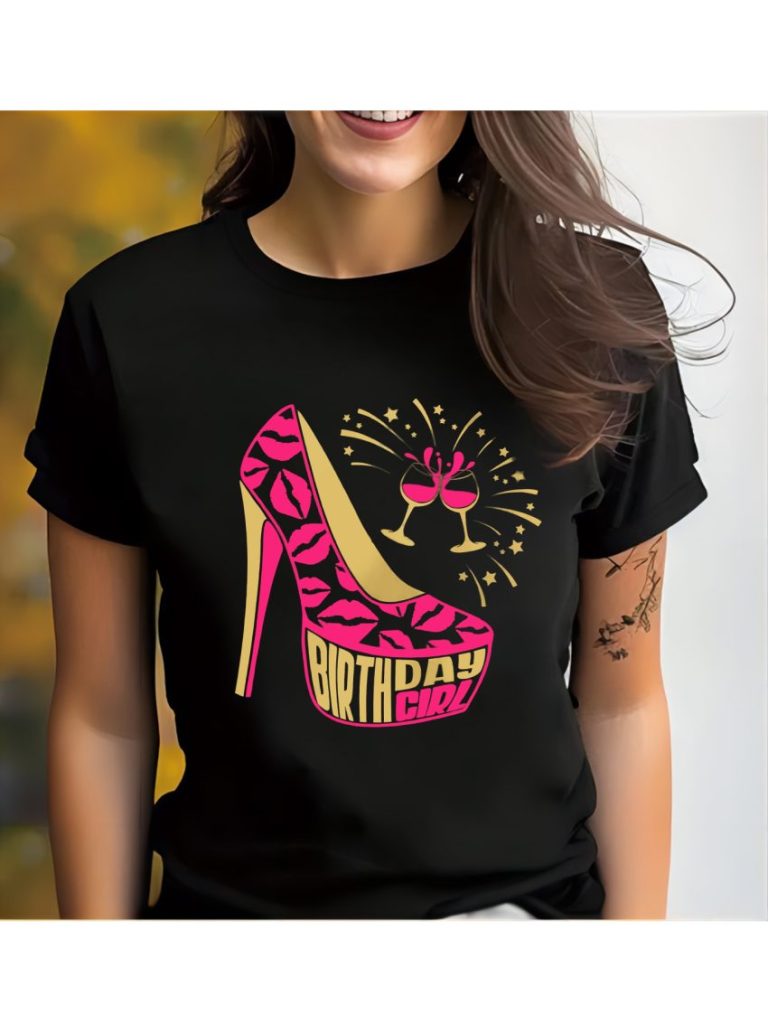 Pink Heel Graphic Cotton Tee