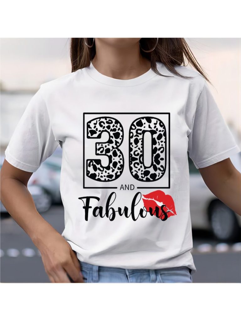 30 Fabulous Birthday Print Tee