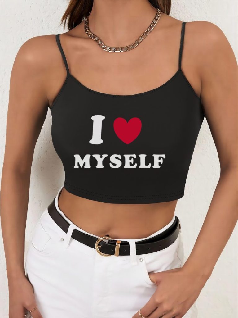 Heart Print Halter Top