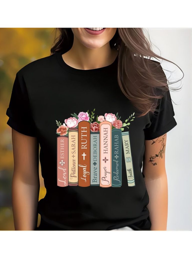 Floral Print V-Neck Tee