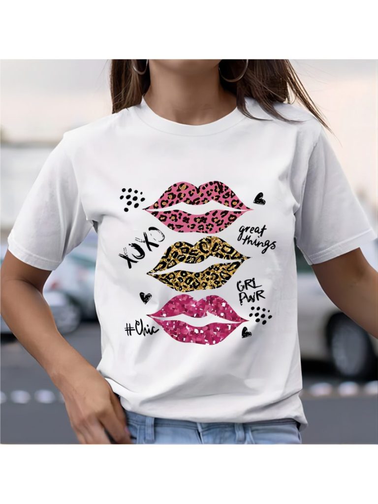 Multicolor Leopard Print Tee