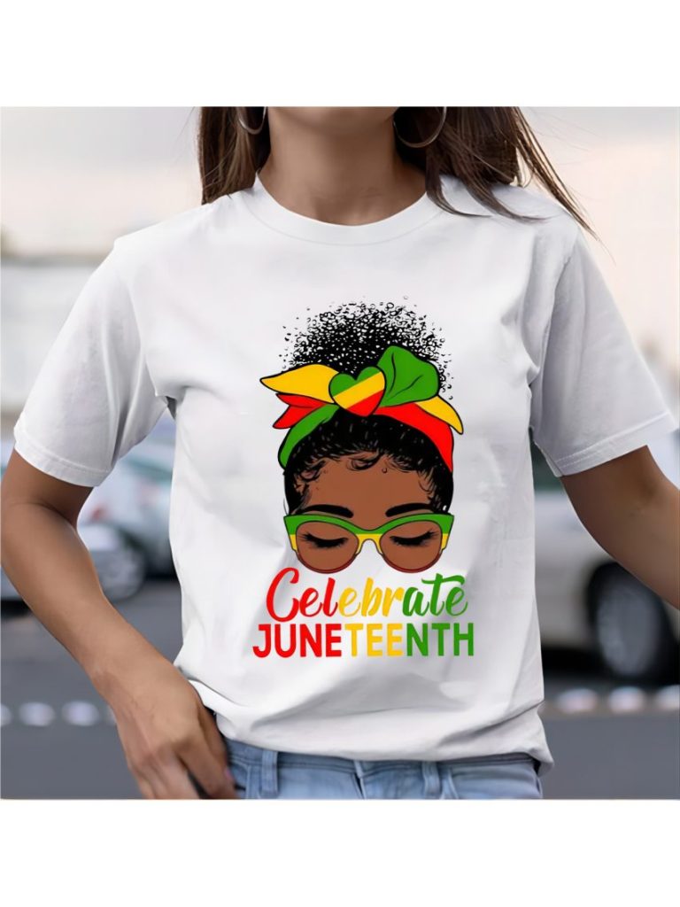 Green Rainbow Print Tee