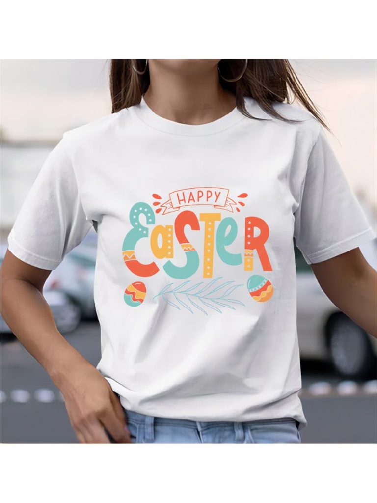 Blue Rainbow Print Crew Tee