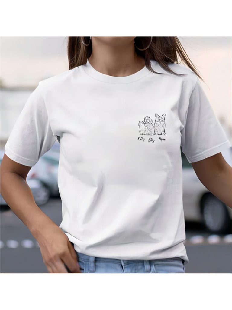 Beige Music Print Tee