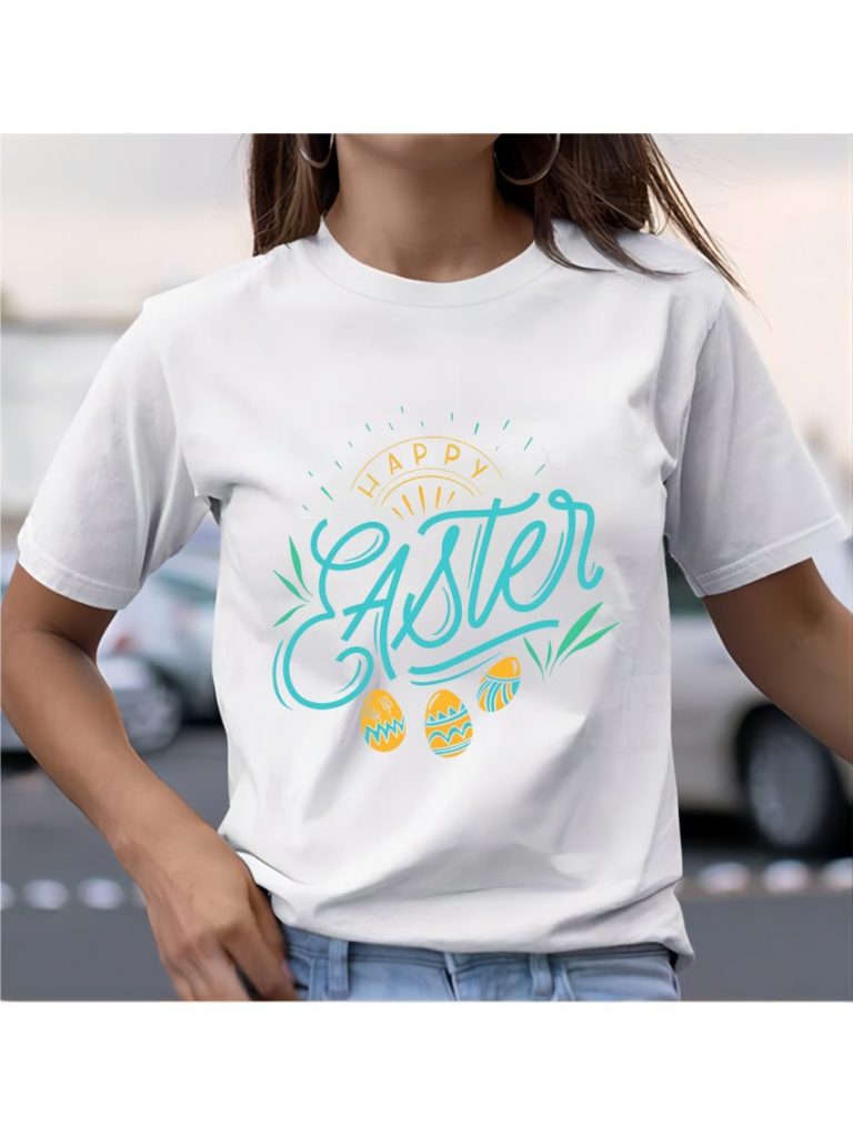Yellow Letter Print Tee