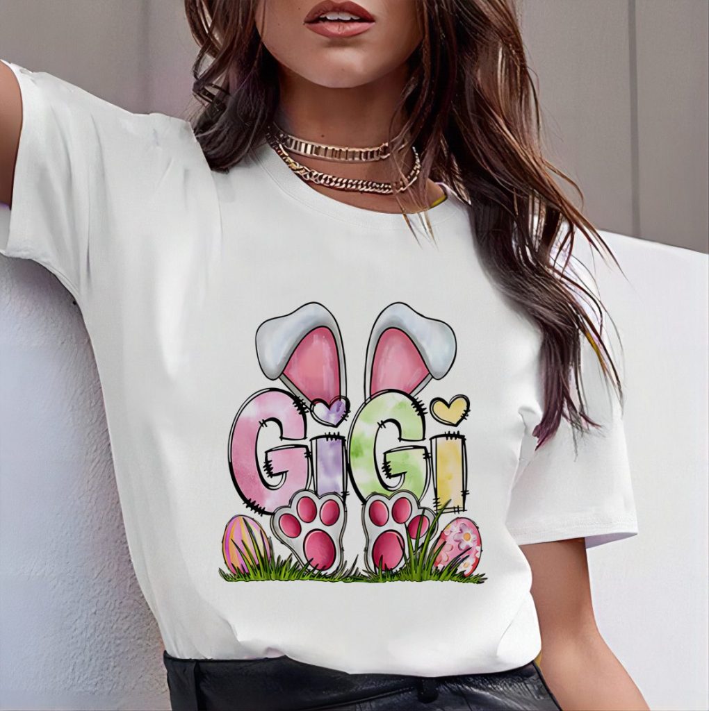 Multicolor Butterfly Print Crew Tee