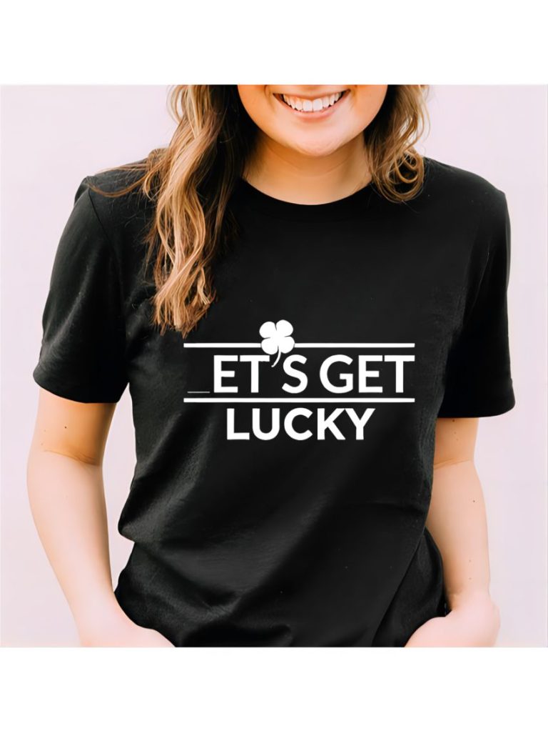 Green Letter Print Tee
