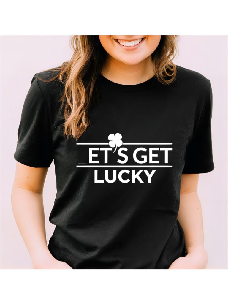 Green Letter Print Tee