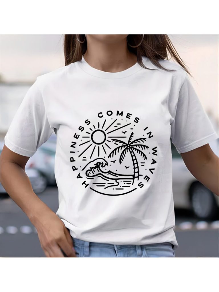 Tropical Print Off-Shoulder Top