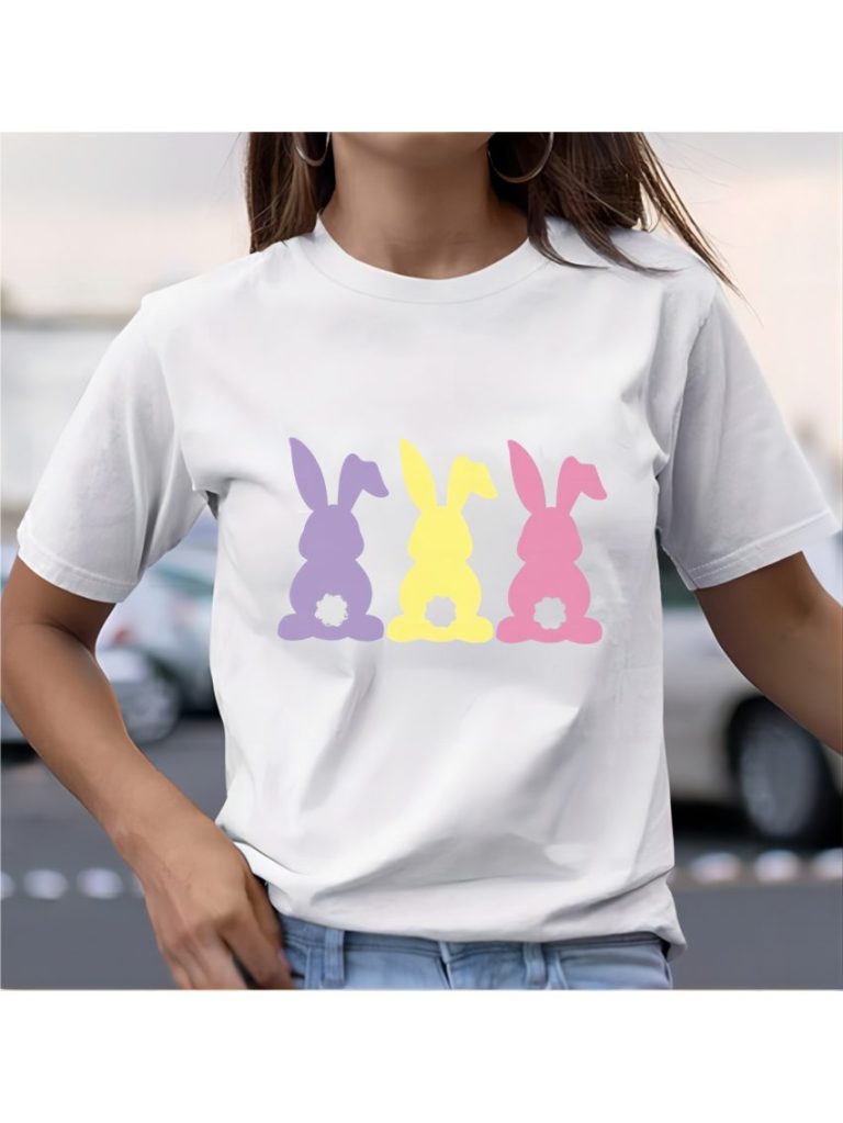 Yellow Cartoon Print Collared Tee