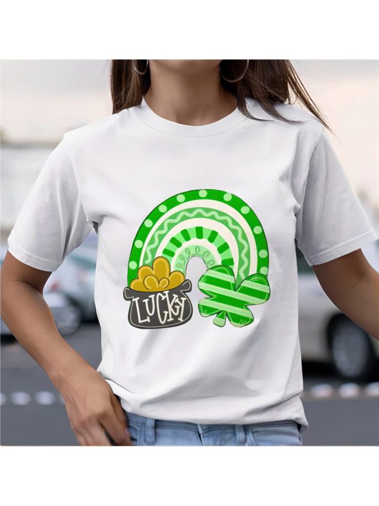 Abstract Print Long Sleeve Tee