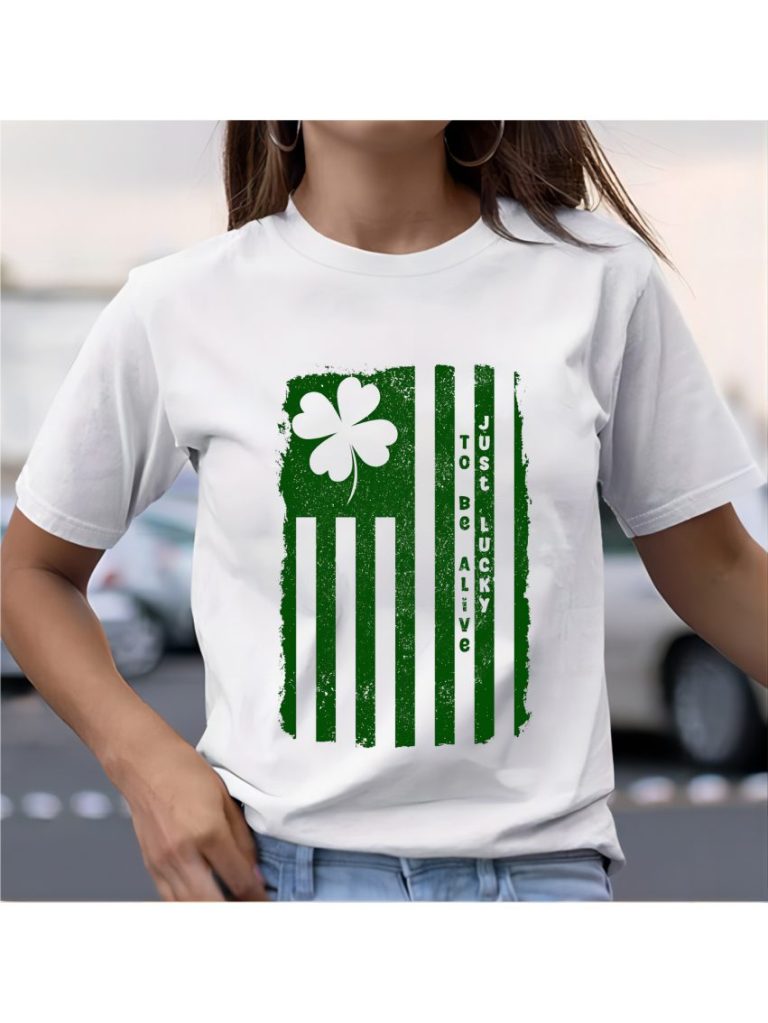 Green Flag Print Tee