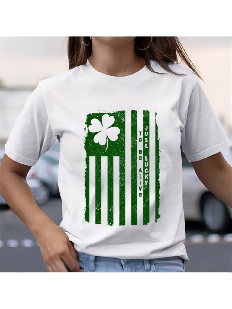 Green Flag Print Tee