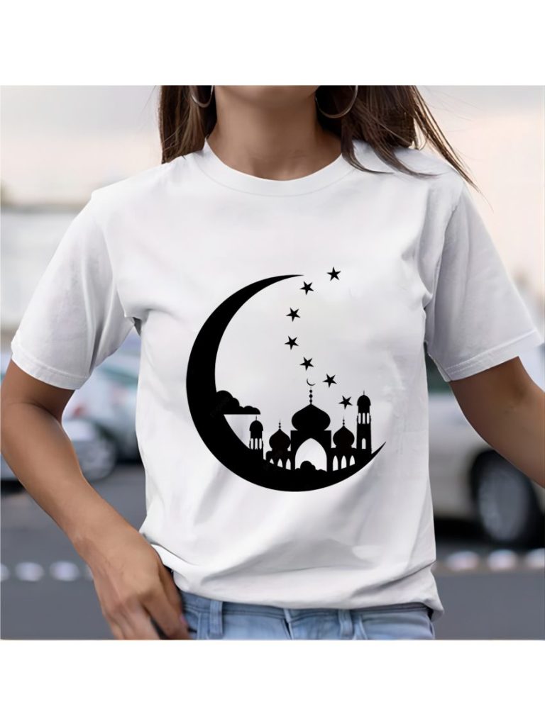 White Smiley Print Tee