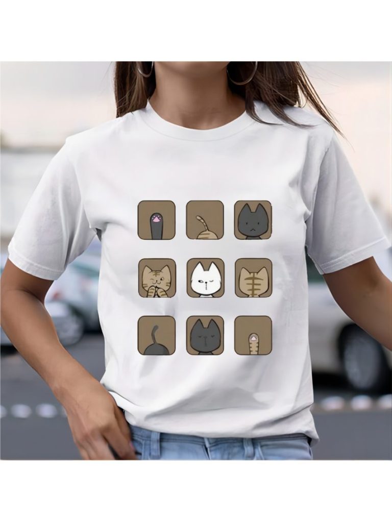 Leopard Print Square Tee