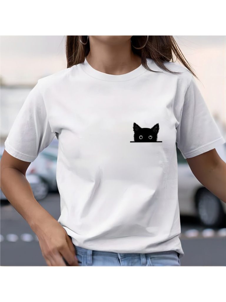 Smiley Print Short Sleeve Tee